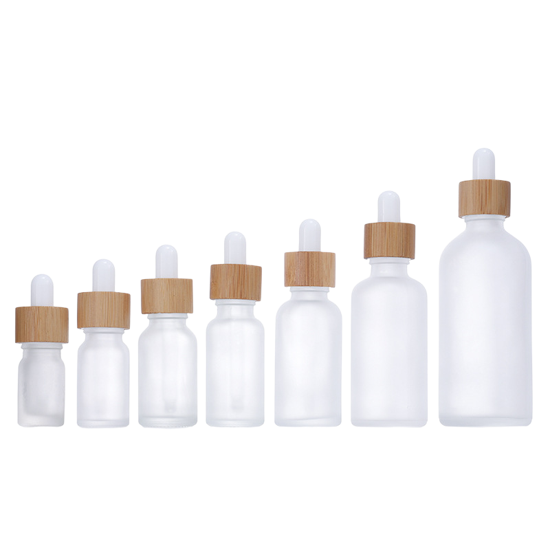 Bamboo ring dropper bottle